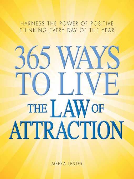 Cover image for 365 Ways to Live the Law of Attraction